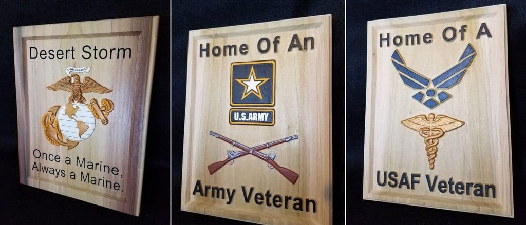 CarveWright Military plaques